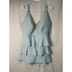 Lane Bryant Swim By Cacique Size 20 Adjustable Straps Swim Top Tankini NWT